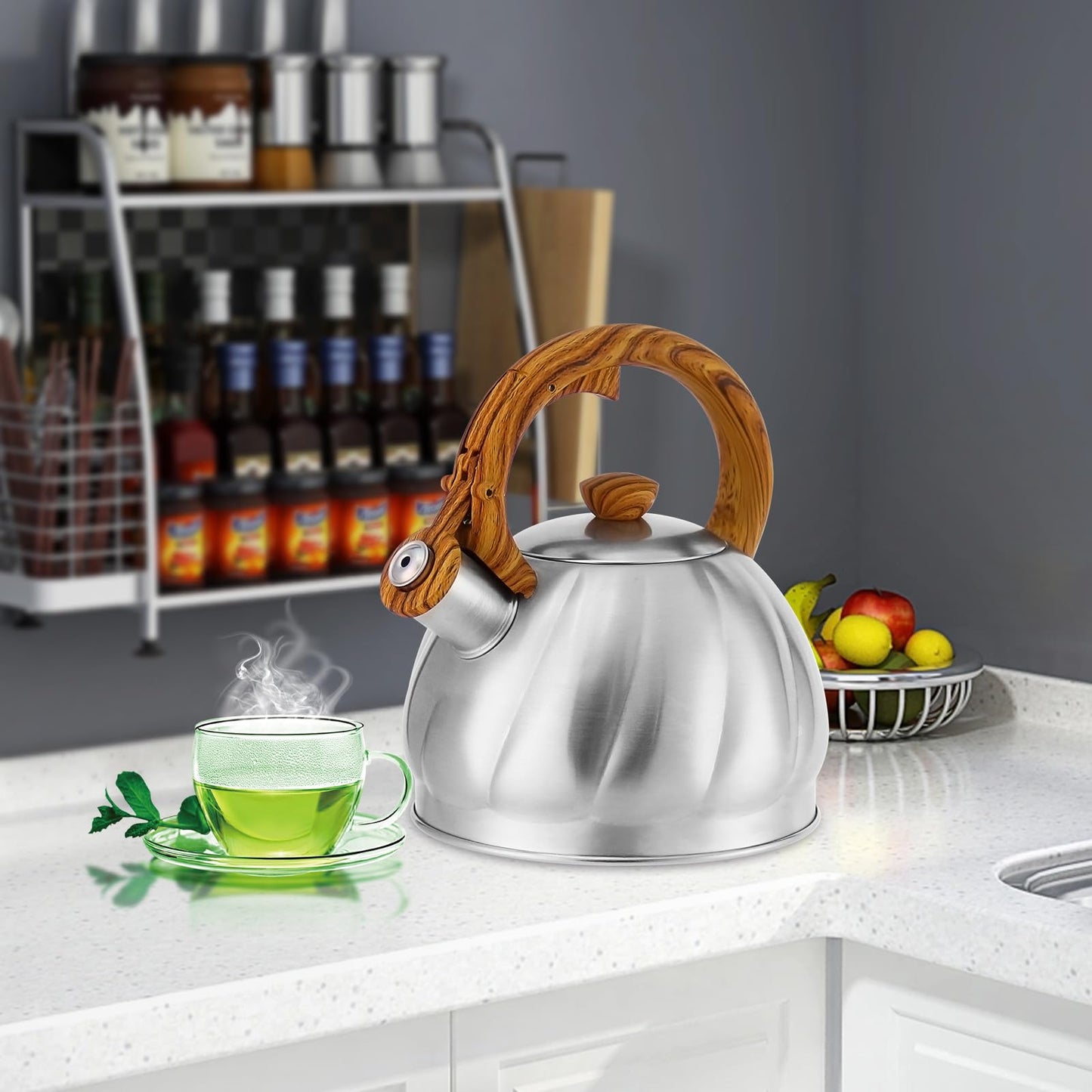 - Haus Roland Tea Kettle | Whistling Kettle | Stainless Steel -