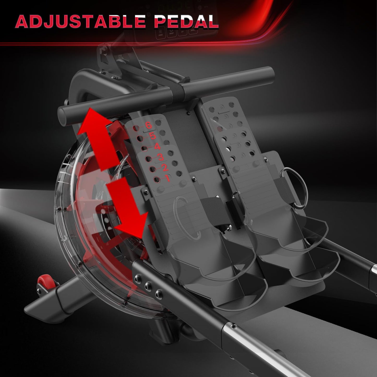 - PASYOU Water Rowing Machines | 50°Incline Enhanced Resistance Rower -