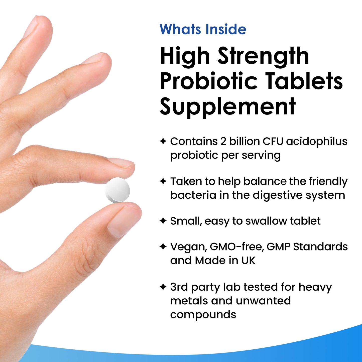 - Probiotic Supplements Acidophilus Probiotic Tablets High Strength | Digestive & Gut Health Supplements -