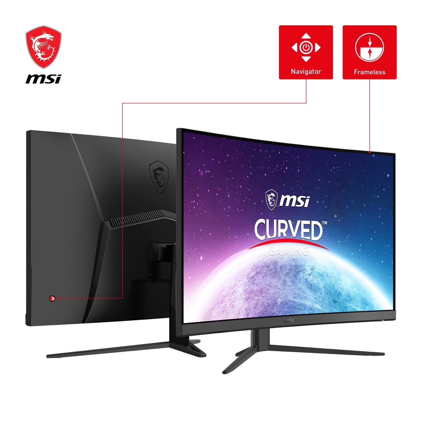 - MSI G27C4X 27 Inch FHD Curved Gaming Monitor | 1500R 1920 x 1080 VA Panel | 250Hz / 1ms | AMD FreeSync Premium | HDR Ready -