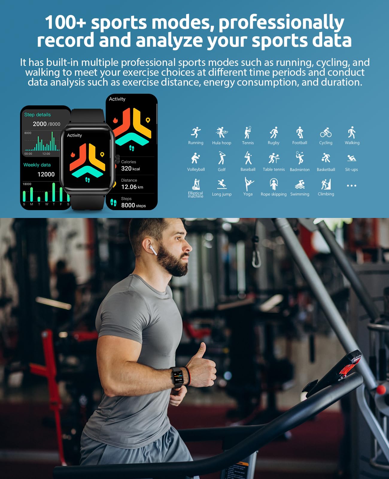 - Smart Watch for Men | 1.91" HD Touch Screen Smartwatch with 100+ Sports -