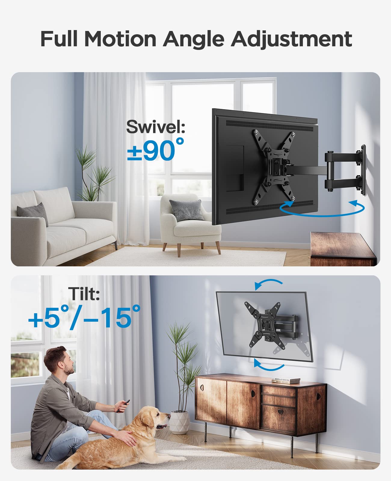 - PERLESMITH TV Wall Bracket for 13-42 inch TVs | TV Wall Mount for Flat & Curved TV | Max 20kg -