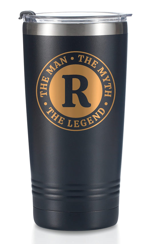 - Onebttl -The Man The Myth The Legend Mug | Stainless Steel Travel Tumbler for Men | Funny & Personalised Coffee Cup -