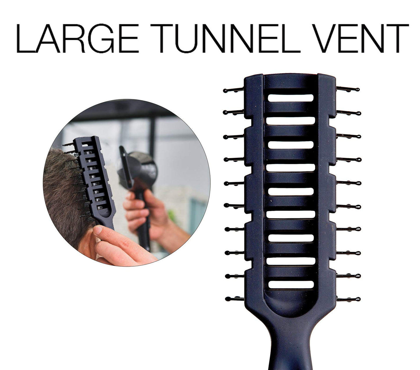 - MANEJACK Professional Men's Hair Brush  | Great Styling & Blow Drying Brush -