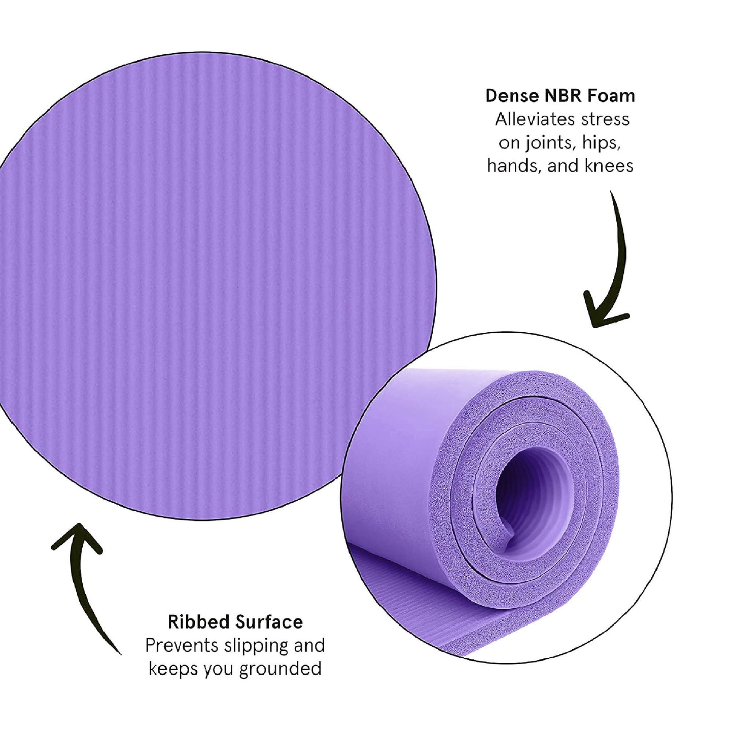 - OZE SPORTS Yoga Mat | Fitness Foam Mat | Extra Thick Non-Slip -