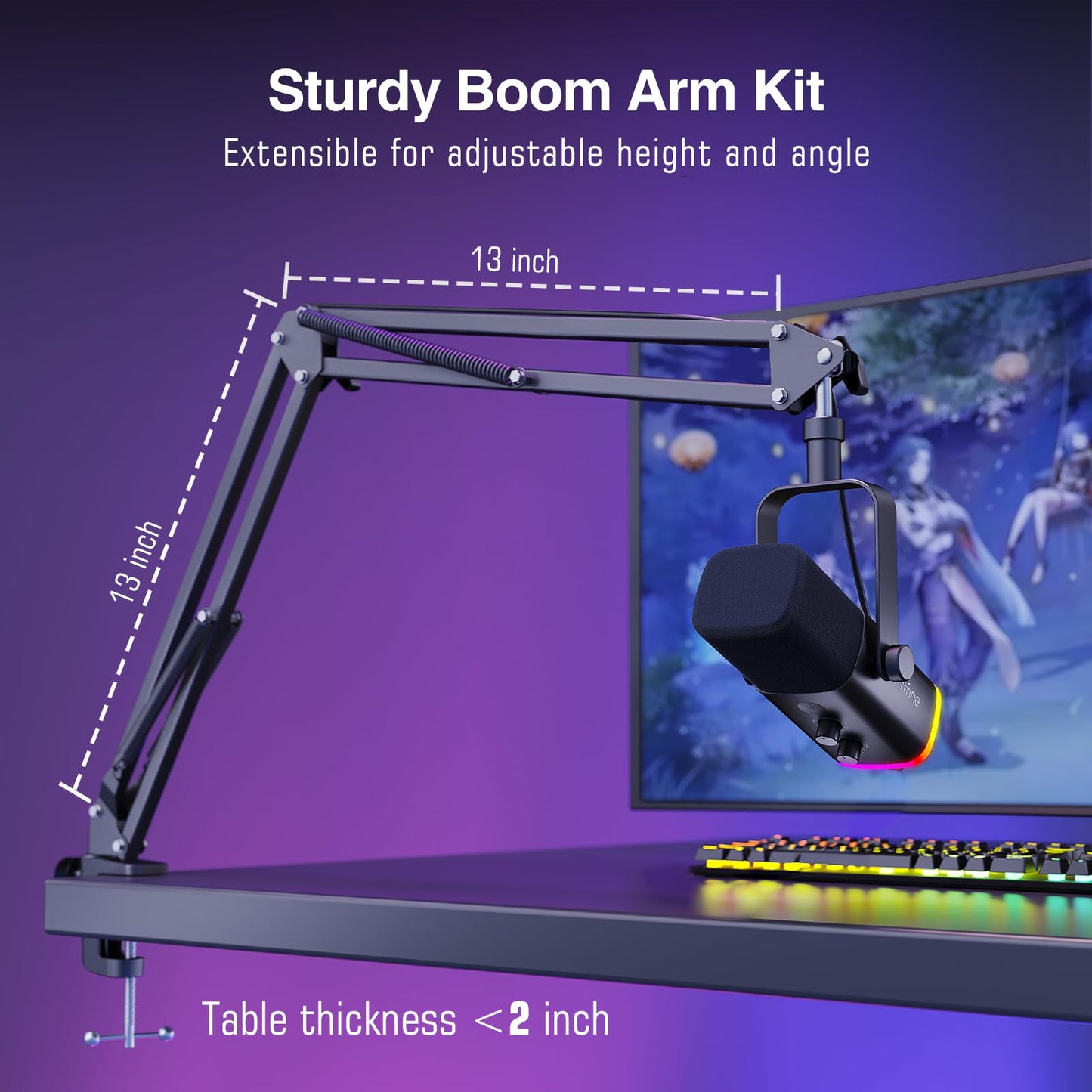 - FIFINE Gaming Microphone Kit | XLR/USB Microphone Set -