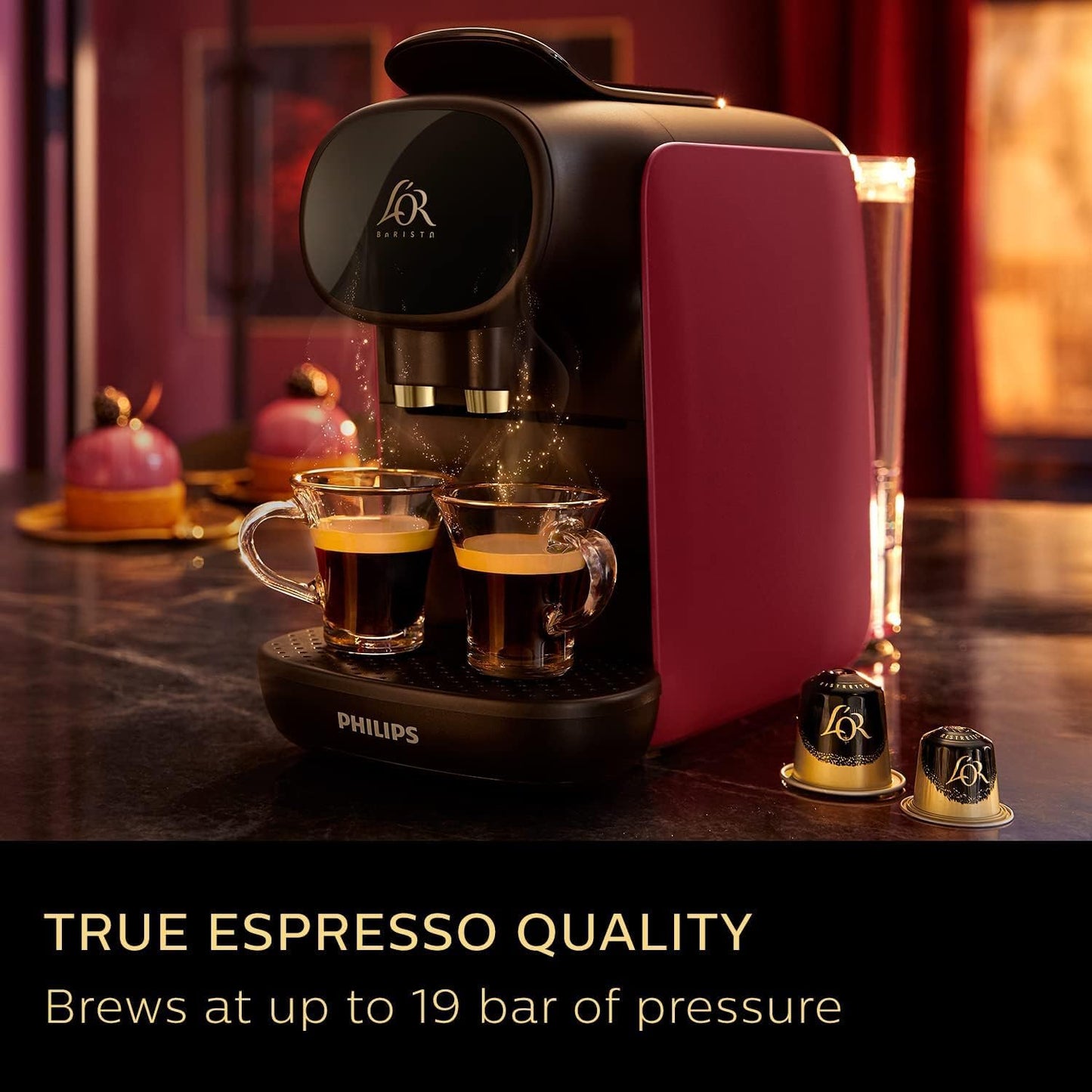 - L'OR BARISTA Sublime Coffee Capsule Machine By Philips | For Double or Single Capsule -