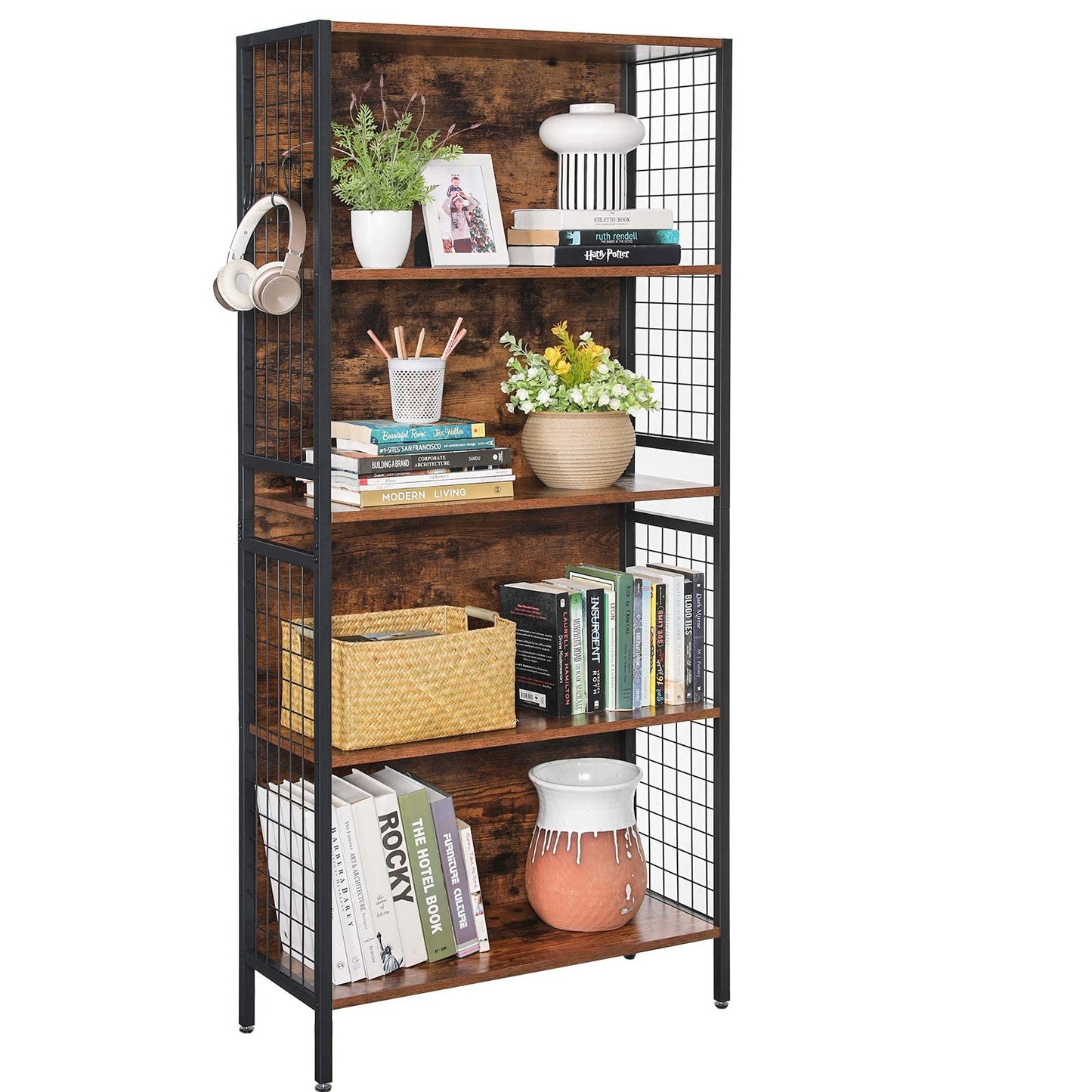 - VASAGLE Bookcase, Office Storage Shelf -