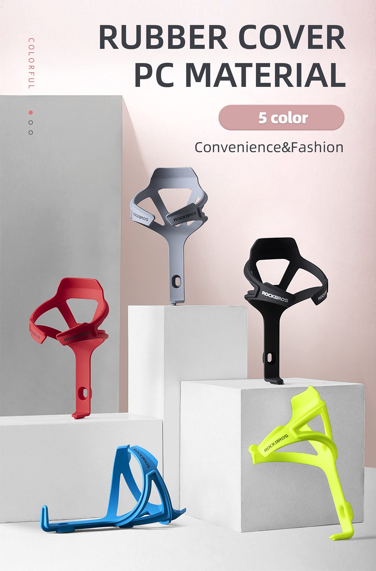 - ROCKBROS Bicycle Bottle Cage | PC Water Bottle Cage | Ultralight -
