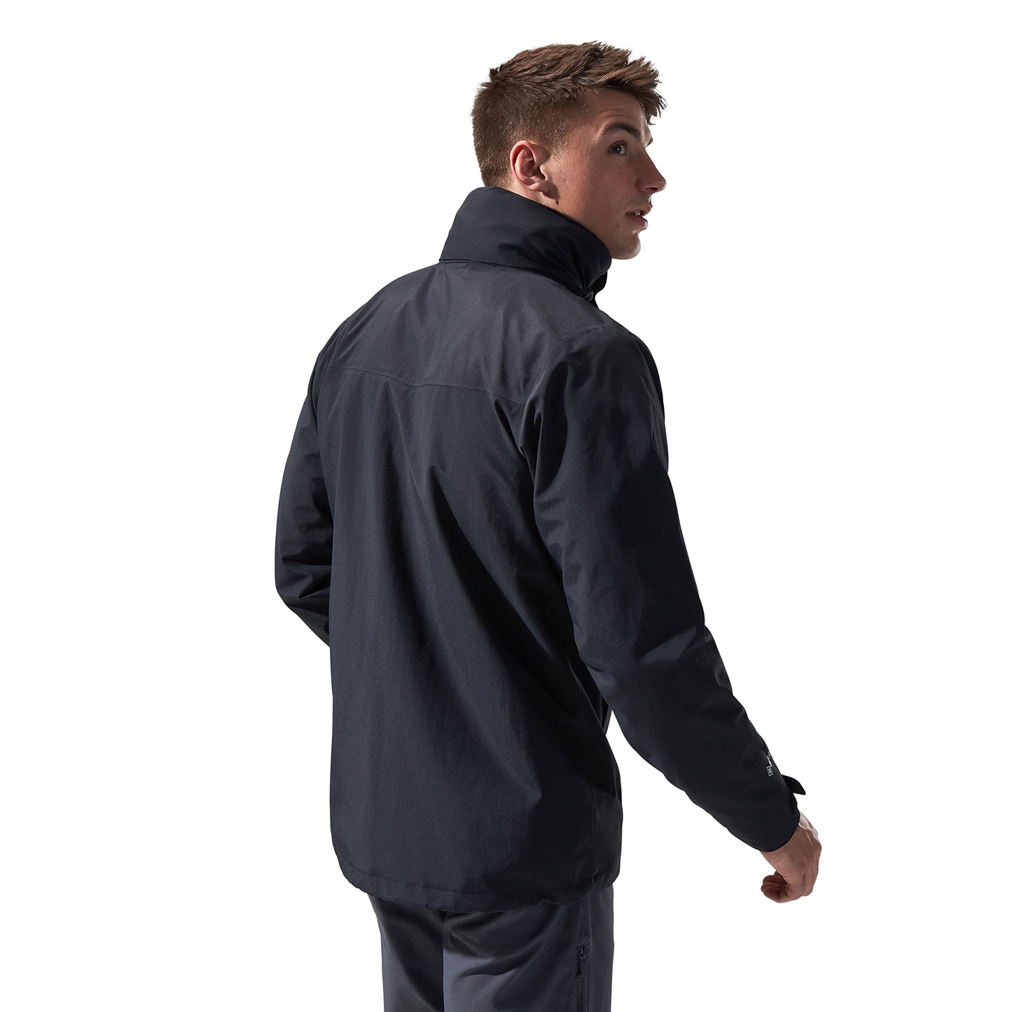 Berghaus Men's Hillwalker Interactive Gore-Tex Waterproof Shell Jacket, Breathable, Durable Coat, Black, M