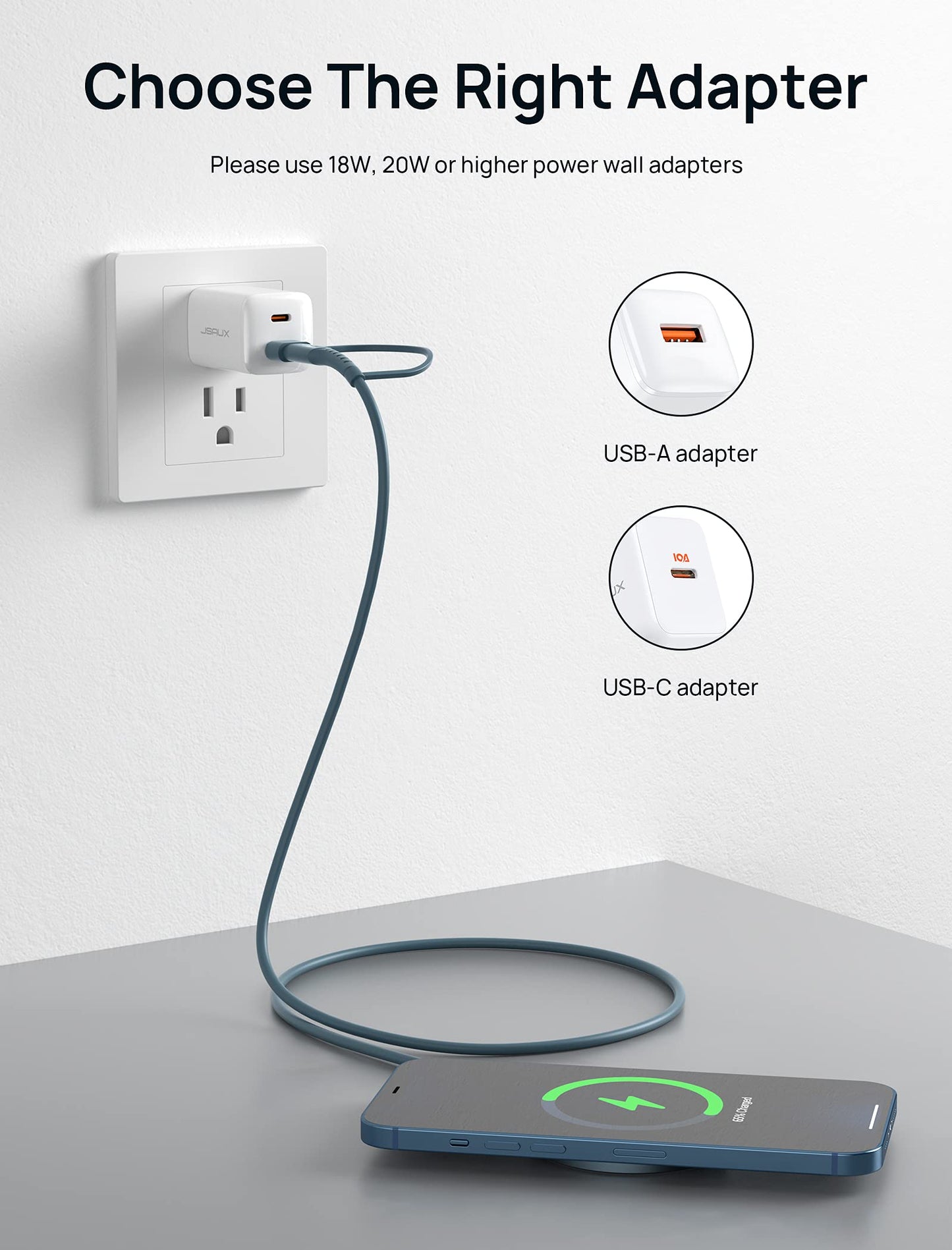- JSAUX Mag-Safe Charger | 15W | Fast Wireless Magnetic Charger -