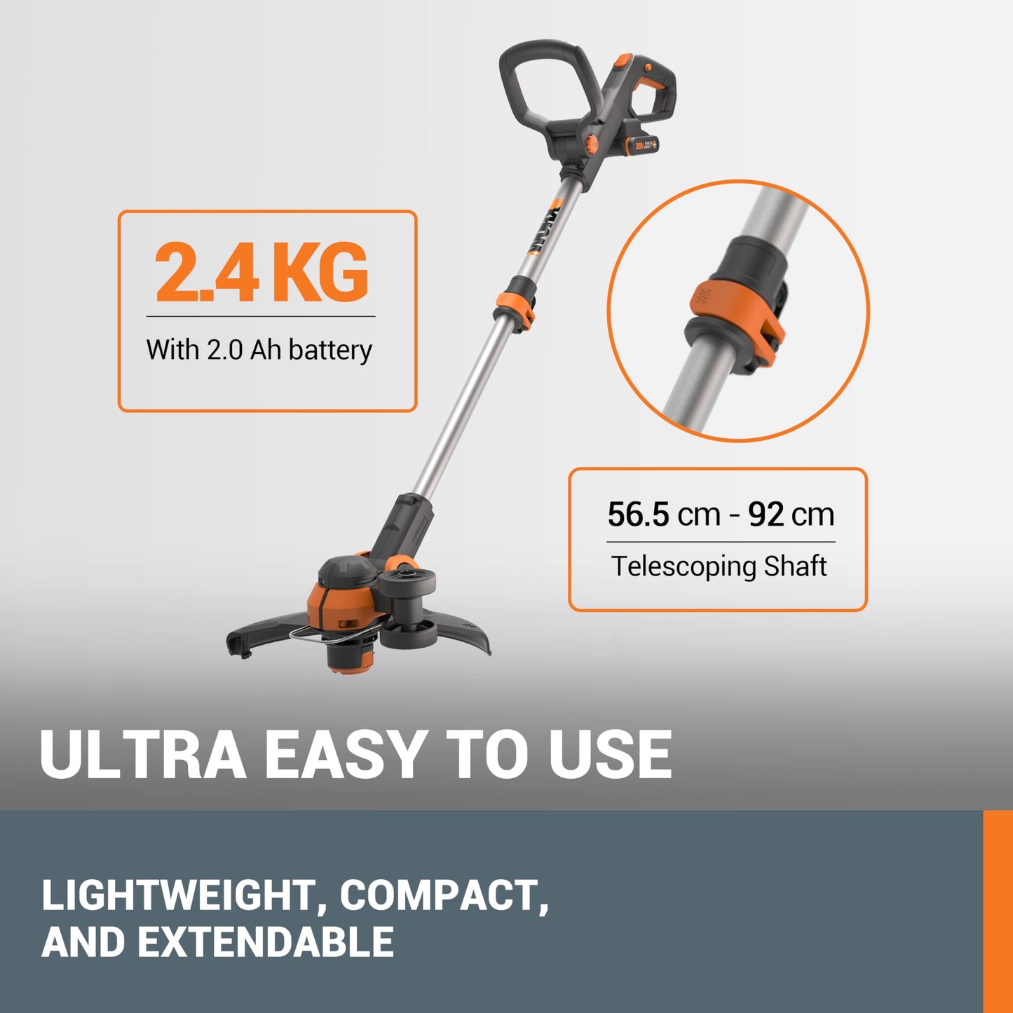 - WORX WG163E 18V Cordless Grass Trimmer