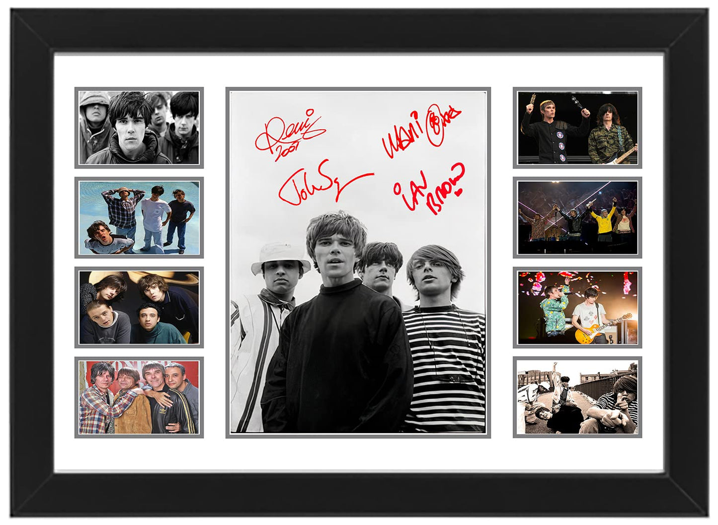 - The Stone Roses | Autographed Collage Poster Print | Limited Edition -