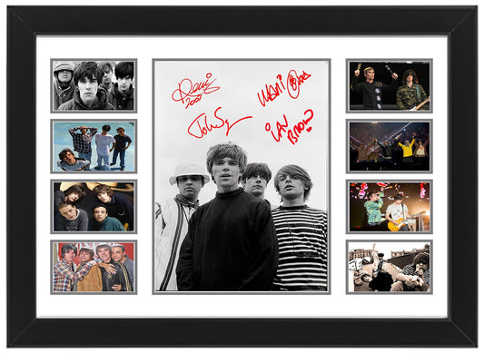 - The Stone Roses | Autographed Collage Poster Print | Limited Edition -