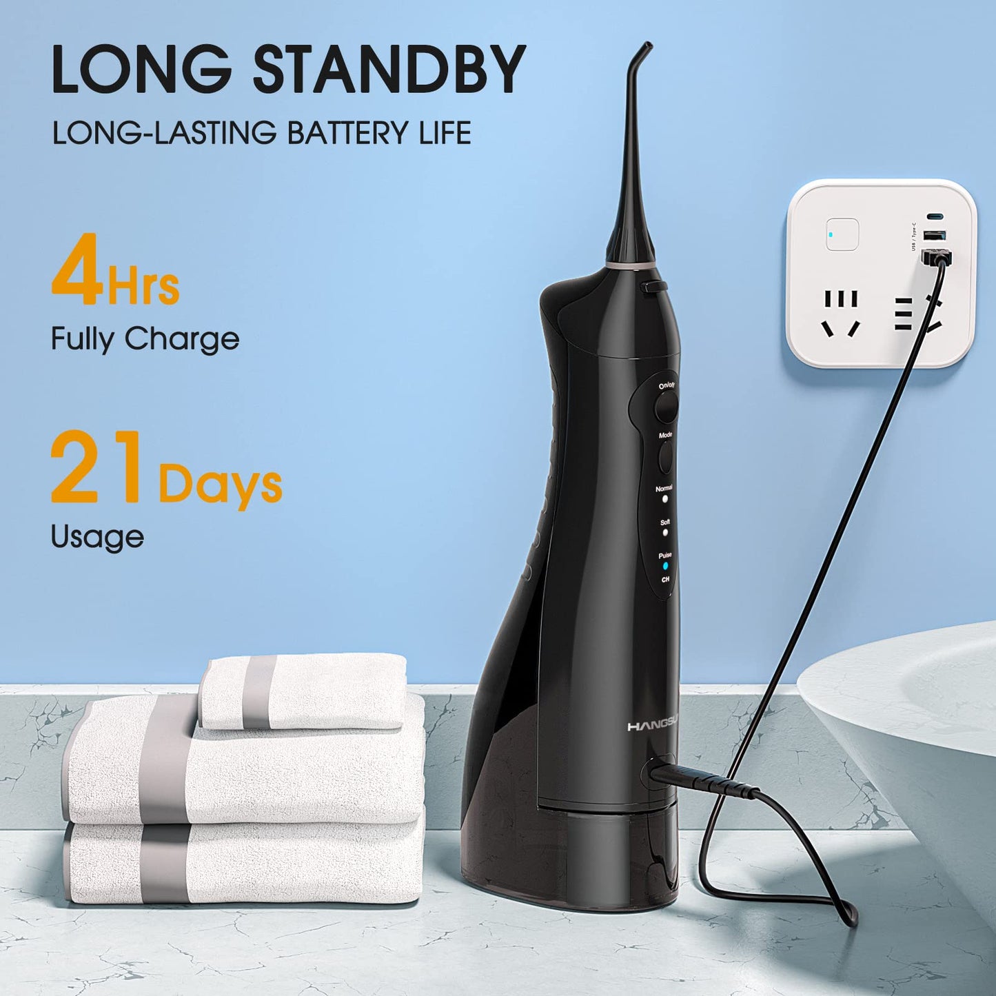 - Hangsun Water Flossers for Teeth | Cordless Oral Irrigator | Dental Water Jet -
