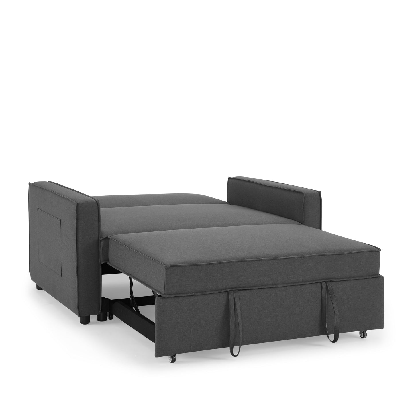 - Home Detail Faux Leather Pull Out Sofa Bed | Two Seater SofaBed Upholstered Settee -