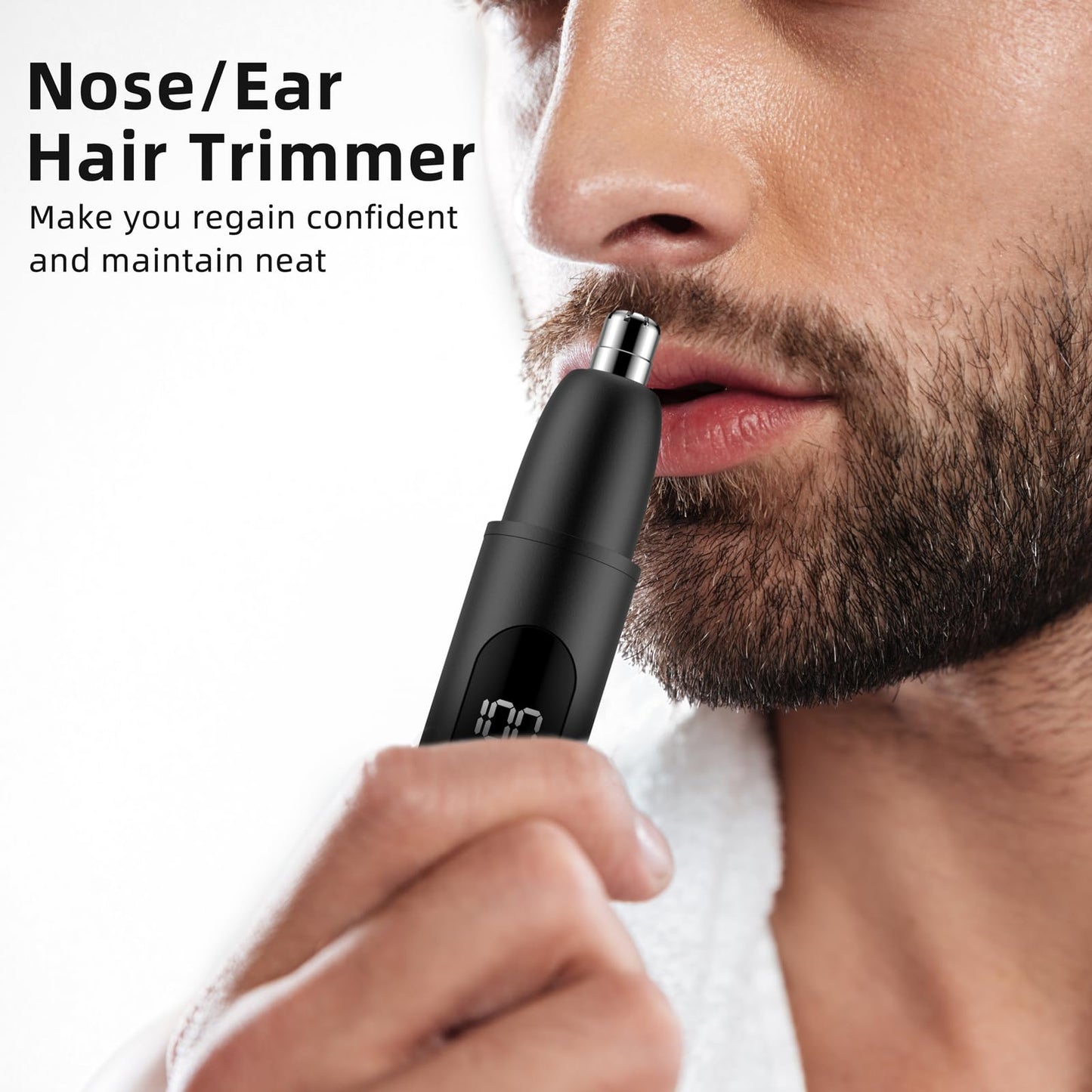 - Nose Hair Trimmer | Rechargeable | Cordless -