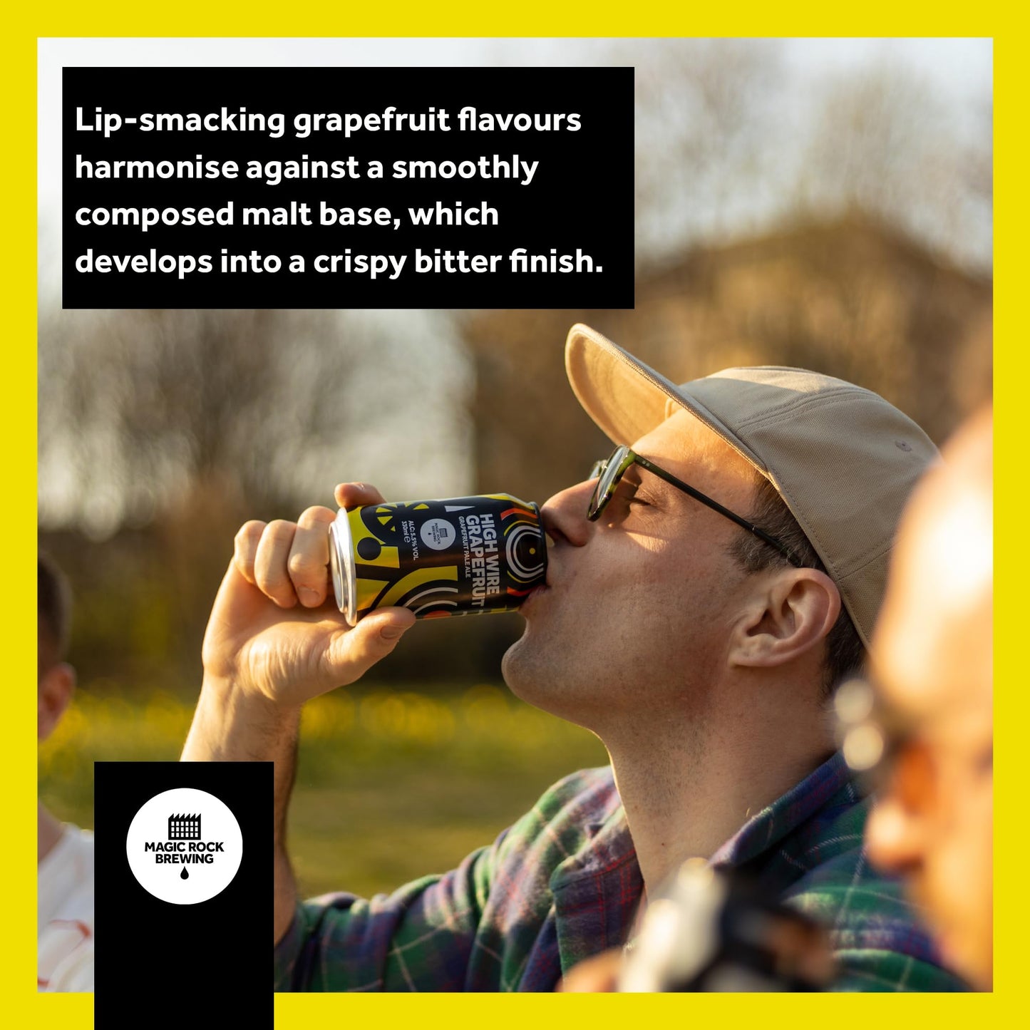 - Magic Rock High Wire | Grapefruit Pale Ale Craft Beer Gift Set | Citrusy, Smooth & Zesty Pale Ale - Vegan (12 x 330ml Cans) -