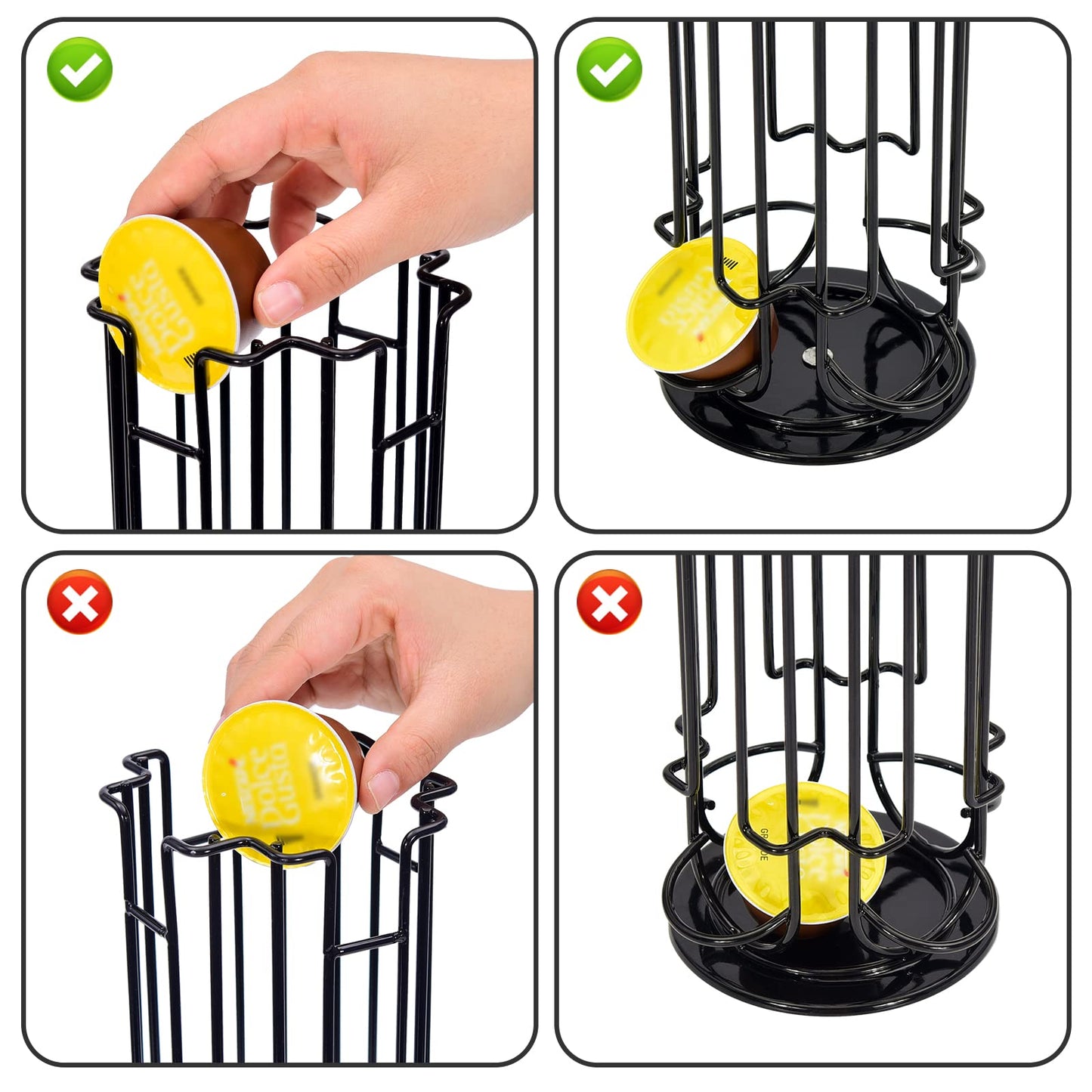 - SYSYLY | Coffee Capsule Holder | Compatible with Dolce Gusto Pods (24pcs) -