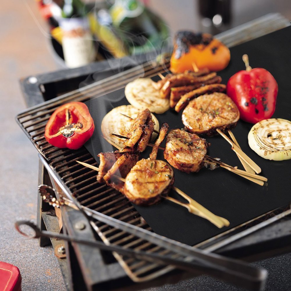 Cookey™ | 5 PCS | 16" x 13" | Non-Stick BBQ & Baking Mat, Gas & Charcoal Grills - Reusable & Versatile