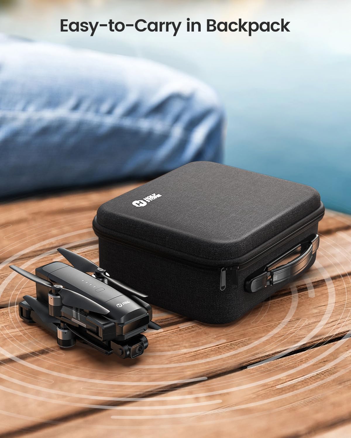 - Holy Stone HS600 2-Axis Gimbal Drones | 4K EIS Camera | 2 Batteries 56-Min Flight Time -