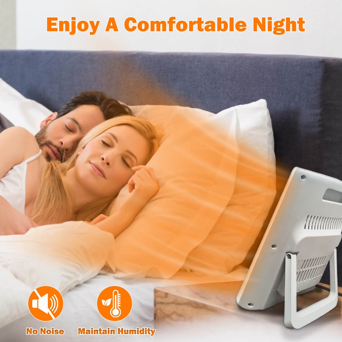 - SONBION Infrared Heater | 800W Halogen Heater with 2 Heat Settings -