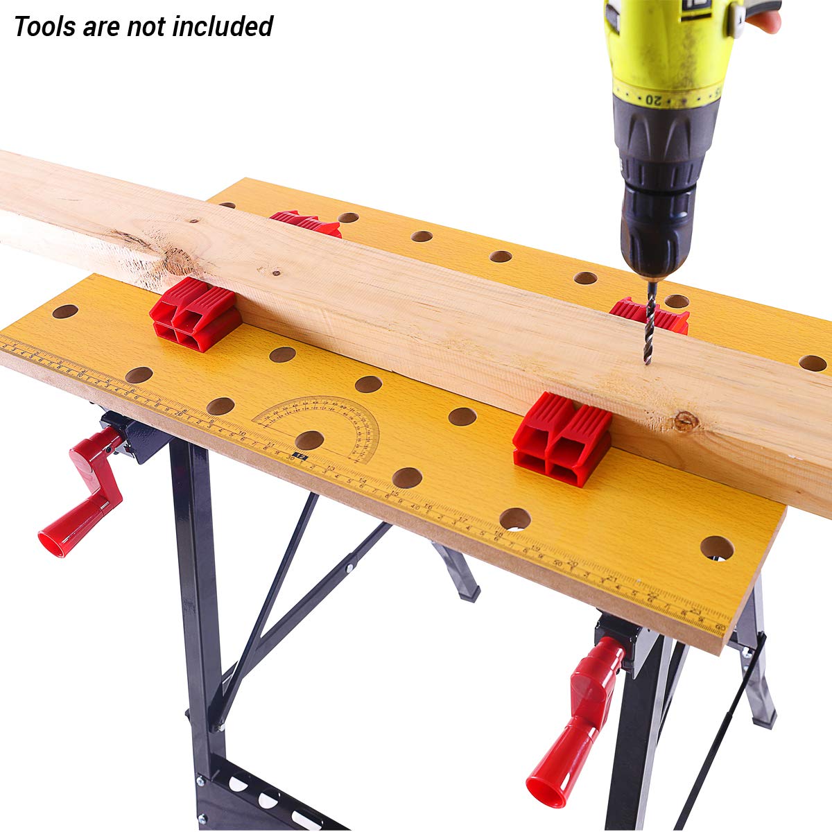 - Excel Flip Top Workbench & Foldable Vise with Stand | Portable workbench | Foldable workbench -
