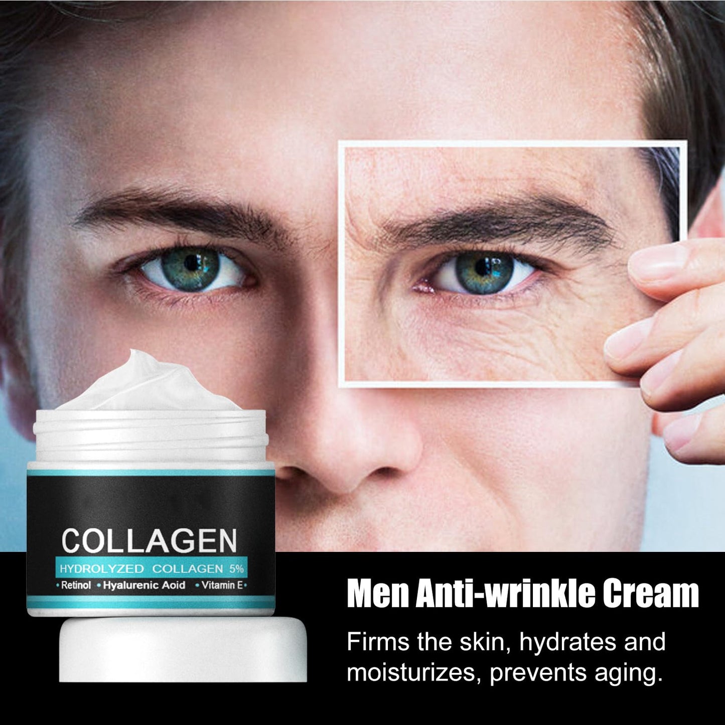 Anti-aging Cream for Men,Anti Wrinkle Cream for Men,Men's Anti-Aging Anti-Wrinkle Cream,Facial Cream Moisturiser for Men,Skin Firming And Tightening Anti Aging Wrinkle Cream For Men