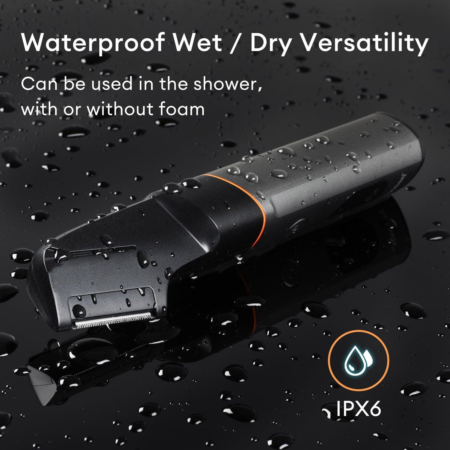 Body Hair Trimmer Men, KENSEN Manscape Body Groomer for Private Parts & Pubic Hair Electirc Razor for Men, Wet and Dry Body shavers with LED Display Men Beard Nose Trimmer Rechargeable Ball Trimmer