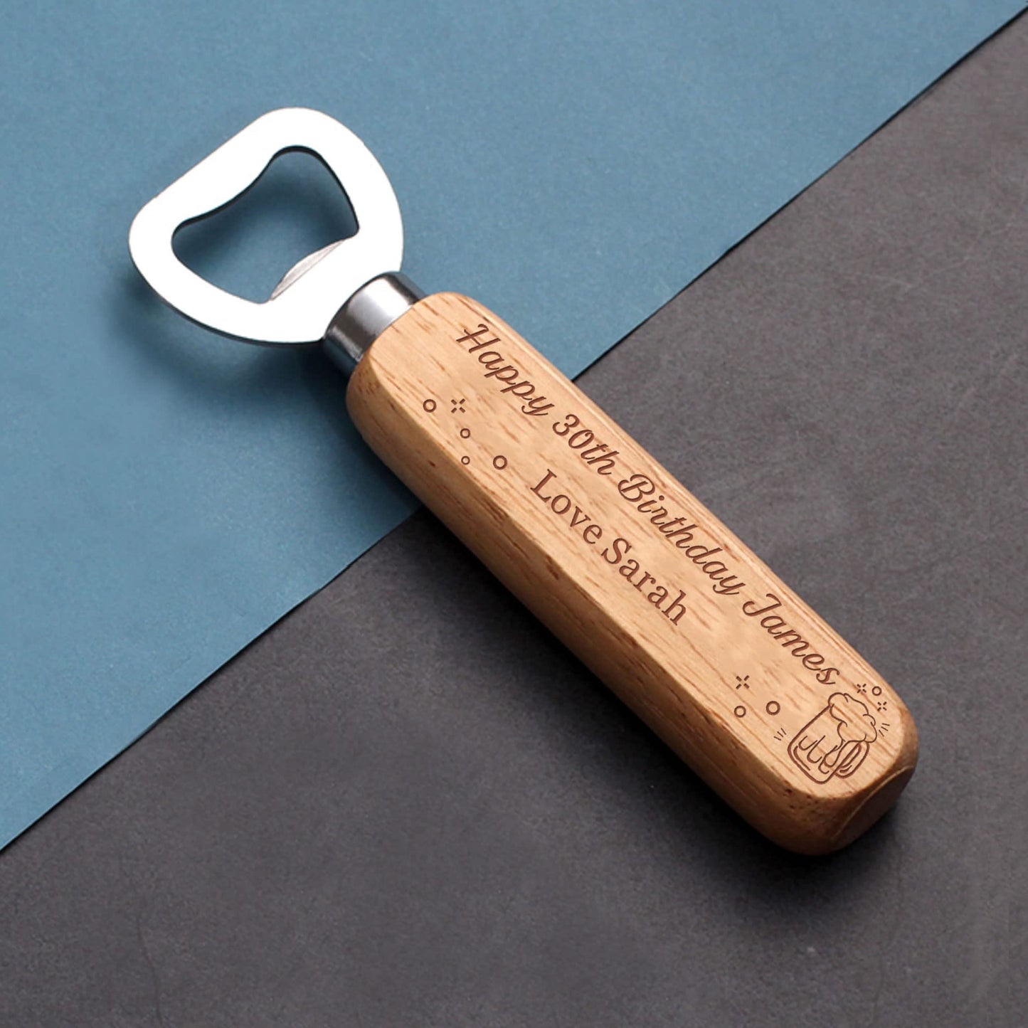 - Personalised Bottle Opener for Him | Engraved -