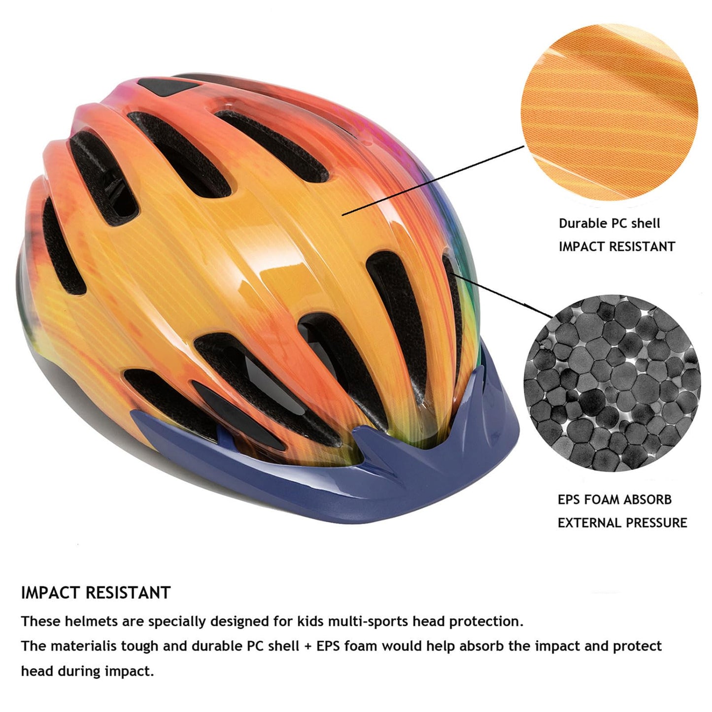 - Kids Bike Helmet | Bike Helmets for Kids with Light and Visor -