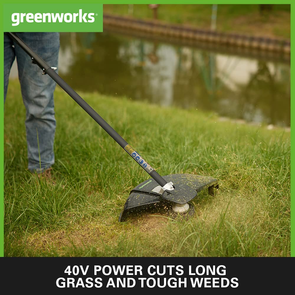 - Greenworks 40V Cordless Strimmer | Brushless Motor | Adjustable Height -