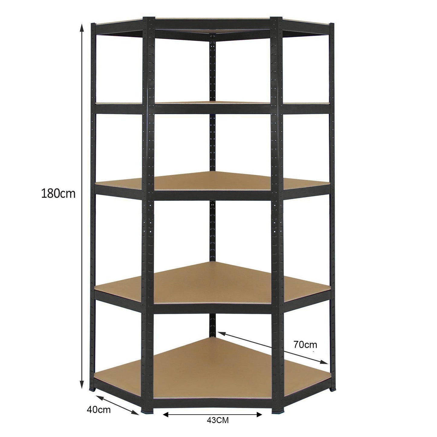 - EAZILIFE 5 Tier Boltless Shelving Storage Kit | Consists of 1 x 5 Tier Corner Shelving Rack 2 x 900mm Straight 5 Tier Shelf Units -