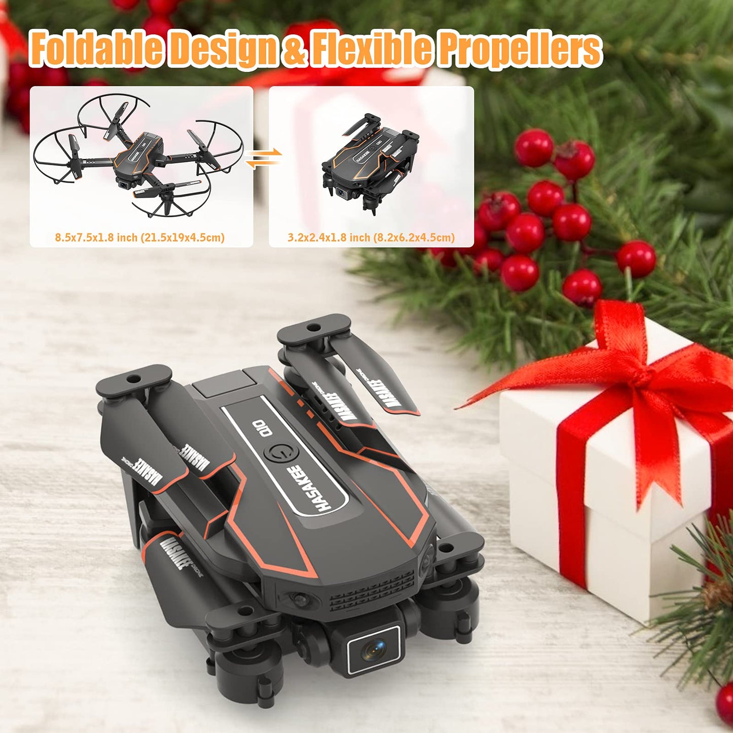 - Q10 Mini Drone with Camera | 720P HD FPV | Foldable Quadcopter | Gravity Sensor Mode -