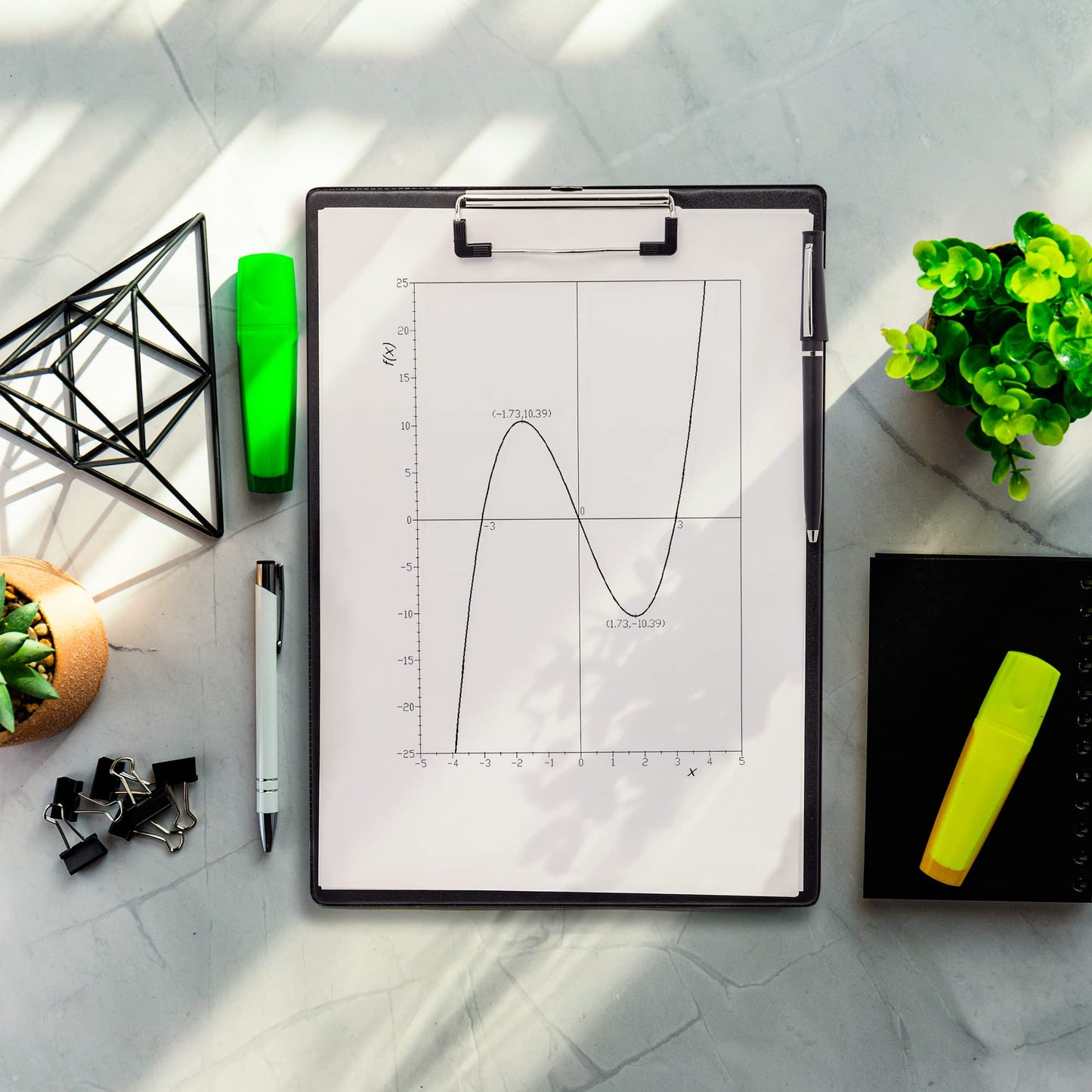A4 Black Clipboard with Pen Loop and Retractable Hanging Clip - Pack 10