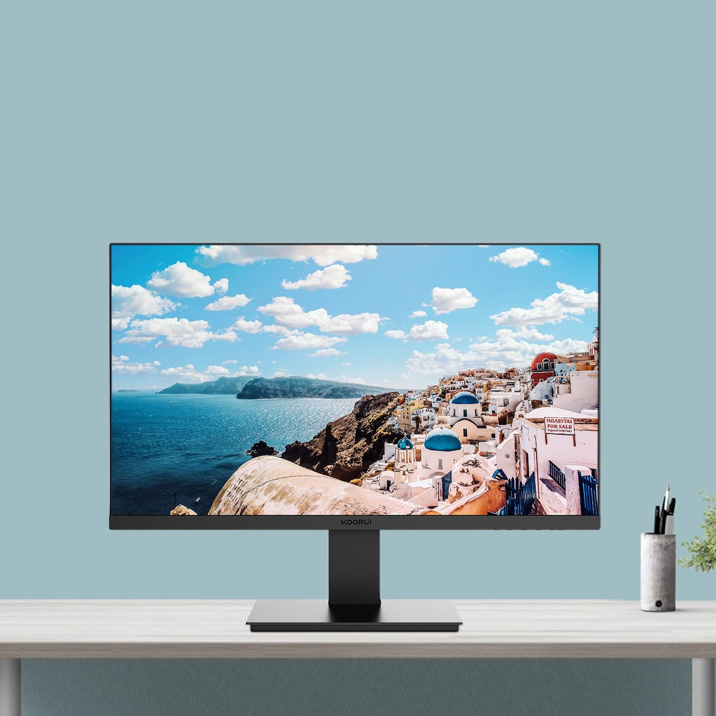 - KOORUI 22 Inch Business Computer Monitor | FHD 1080p 75hz Desktop Monitor | Ultra Thin | Eye Care Bezel HDMI VGA Ports LED Monitor -