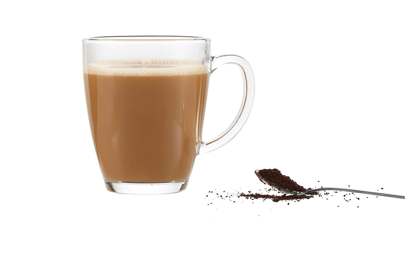 - EVER RICH ® Latte Glass Tea Coffee Cup Mug -