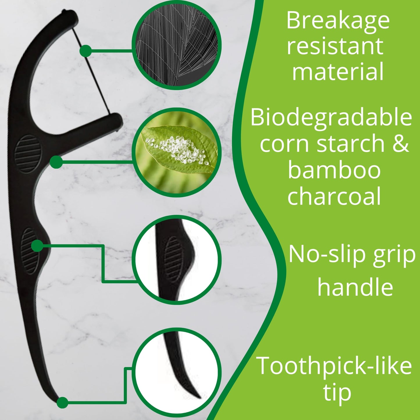 - EcoYou | Biodegradable Floss Picks | 100 Count (Pack of 2) | Floss Sticks Dental | Bamboo Floss | Flossing Sticks Pick | Floss Picks Biodegradables | Dental Floss Harps | Floss Picks | Floss Sticks