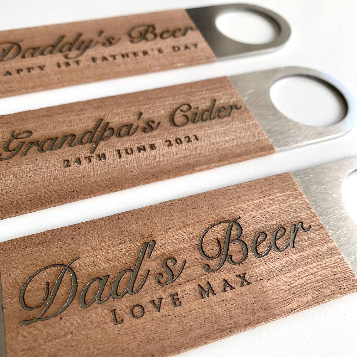 - Personalised Engraved Stainless Steel Bottle Opener -
