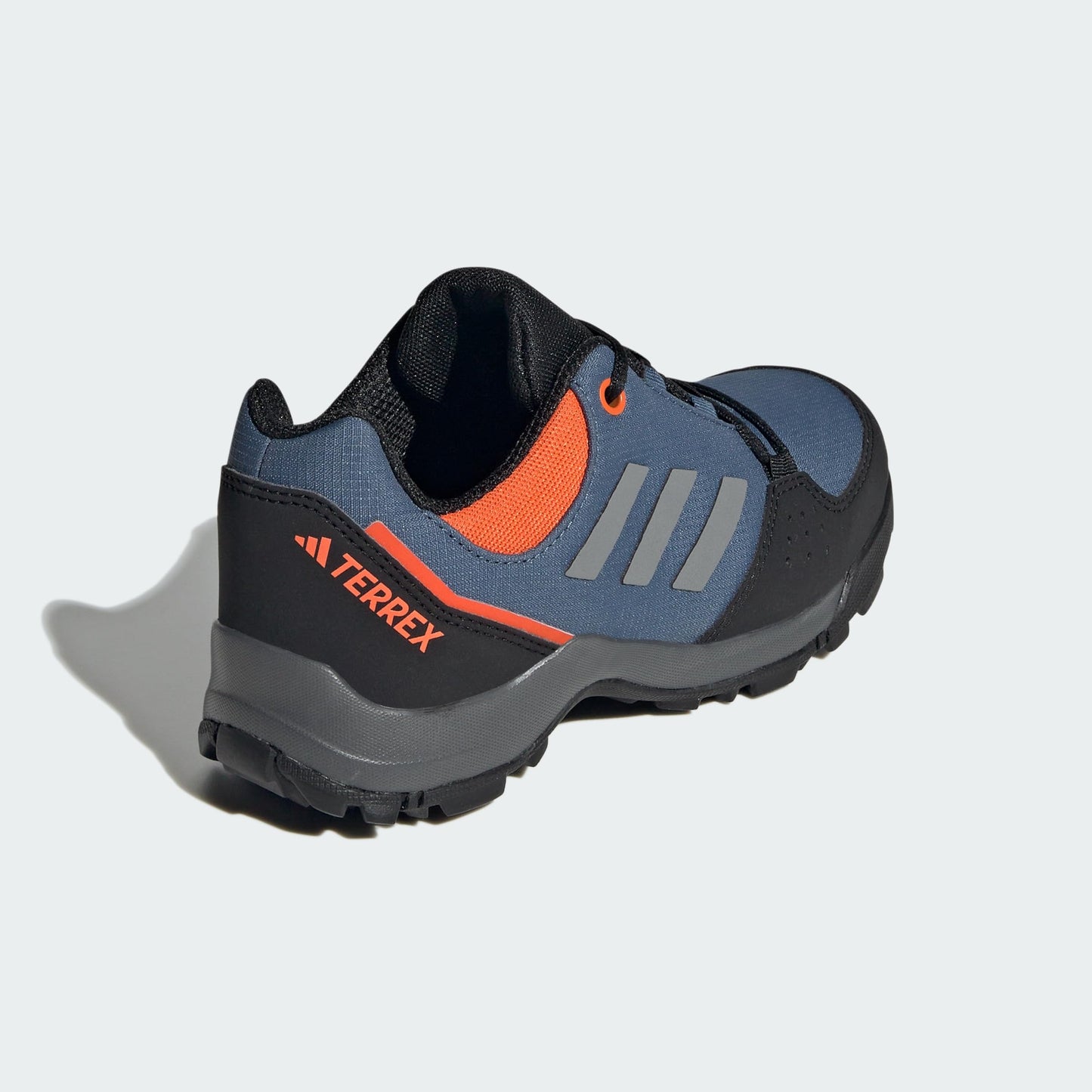 adidas Terrex Hyperhiker Low Hiking Shoes Sneaker, Wonder Steel/Grey/Impact Orange, 2 UK Child