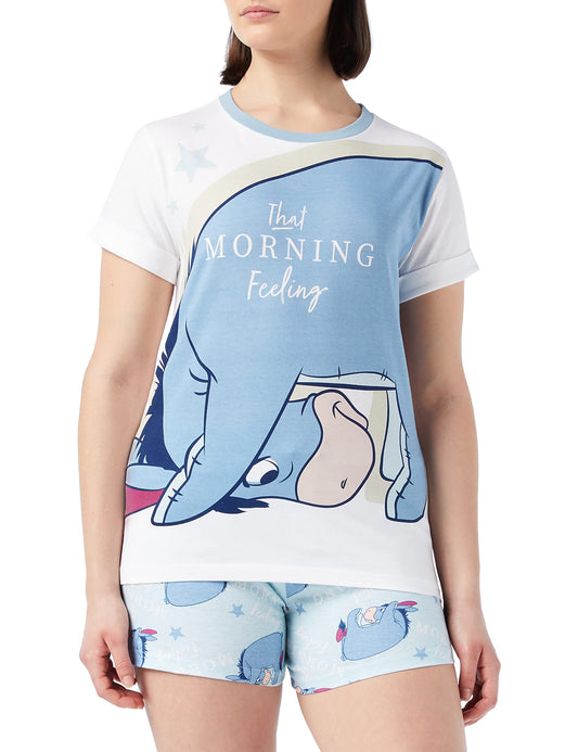 - Disney Womens Eeyore Pyjamas | Short Summer PJs, Sizes UK 8 to 22 -