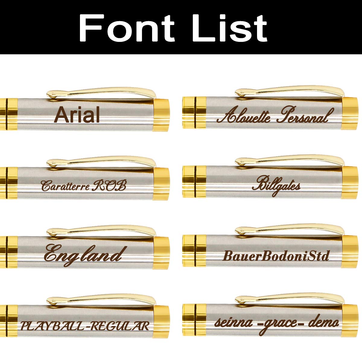 Aolun Engraved Pen Personalised,Personalised Pen with Your Name Or Message,Refillable Medium Refill,Personalised Gifts for Men or Women(Black Ink)