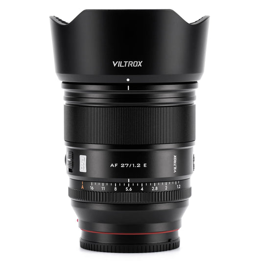 - VILTROX 27mm F1.2 Pro E Mount Lens, 27mm f/1.2 Autofocus Large Aperture APS-C Prime Lens Compatible with Sony E Mount Mirrorless a7 a6700 a6500 -