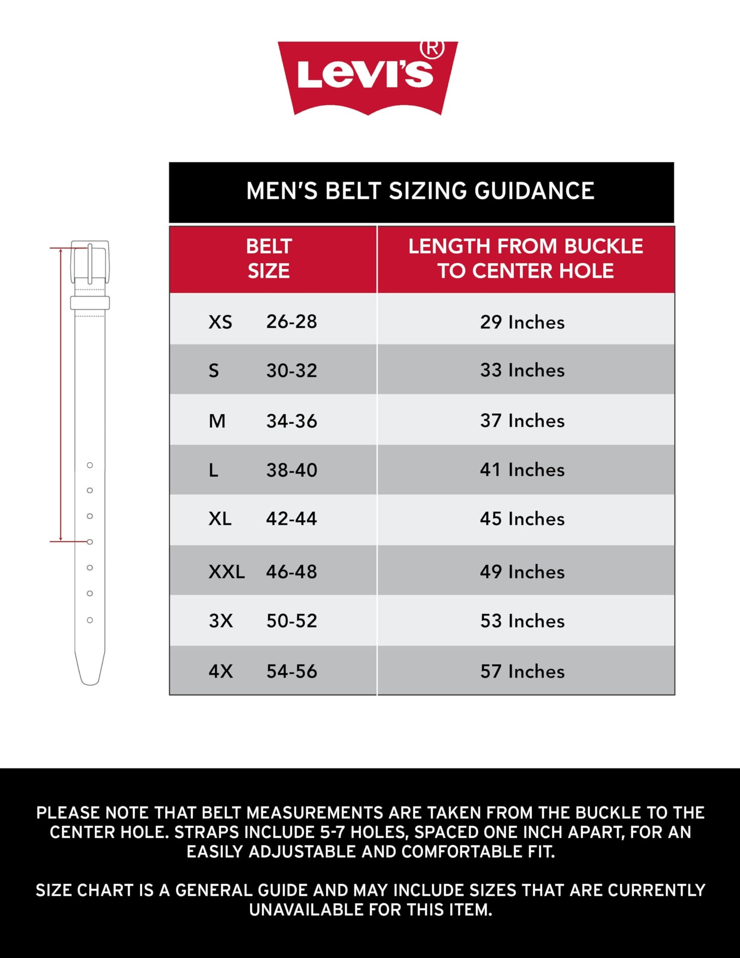 - Levi's Men's Leather Belt With Plaque Buckle | Medium -