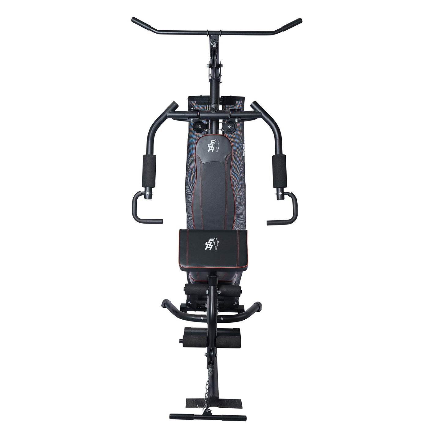 - Fit4home All in One Multi Gym | 68KG Weight Stack Chest Press | Lat Pulldown | Leg Extension Compact Slimline Single Station Multigym -