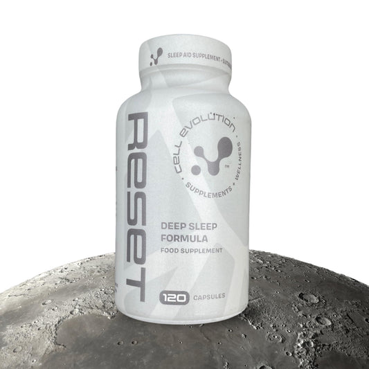 Cell Evolution Reset, Sleep Aid Supplement, Magnesium Bisglycinate, Inositol, Pantothenic Acid, Zinc and Vitamin B6, Sleep Supplements for Adults, Deep Sleep, Sleeping Tablets, 120 Capsules