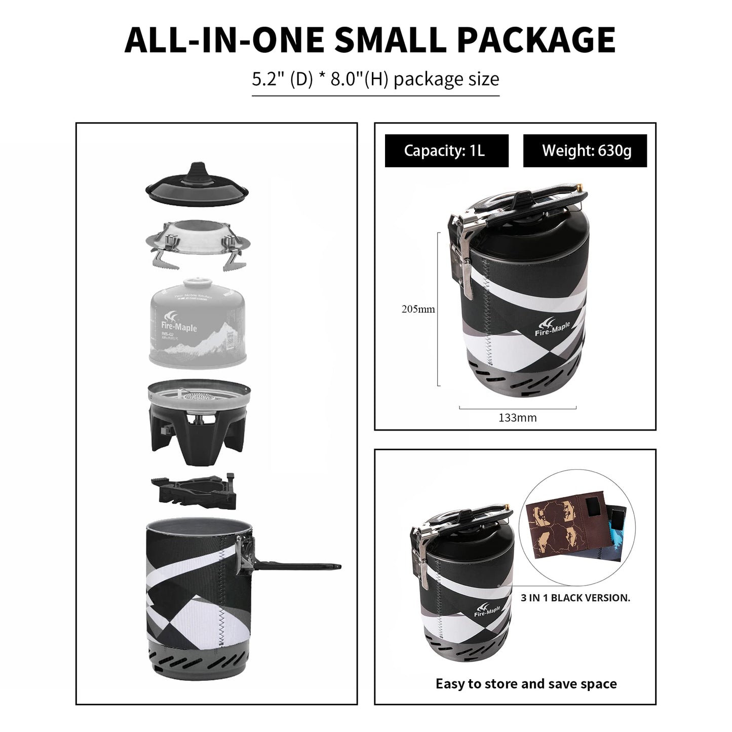 - Fire-maple Personal Cooking System | For Outdoor Hiking Camping Gas Stove -