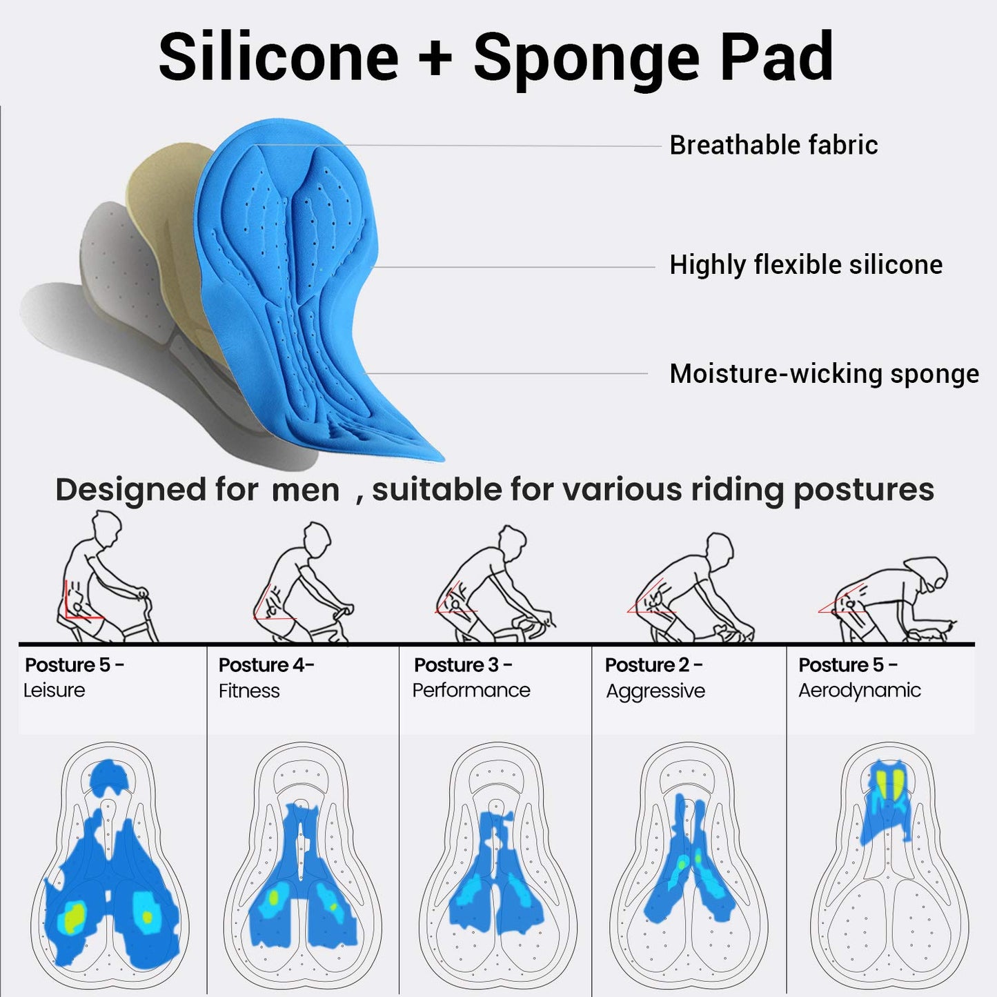 - Ohuhu Cycling Shorts | Padded Cycling Shorts -