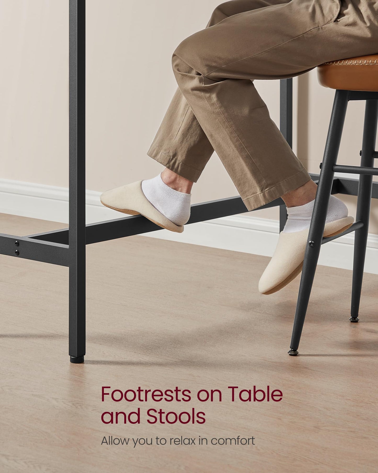 - VASAGLE Bar, Kitchen, Pub Dining High Table -
