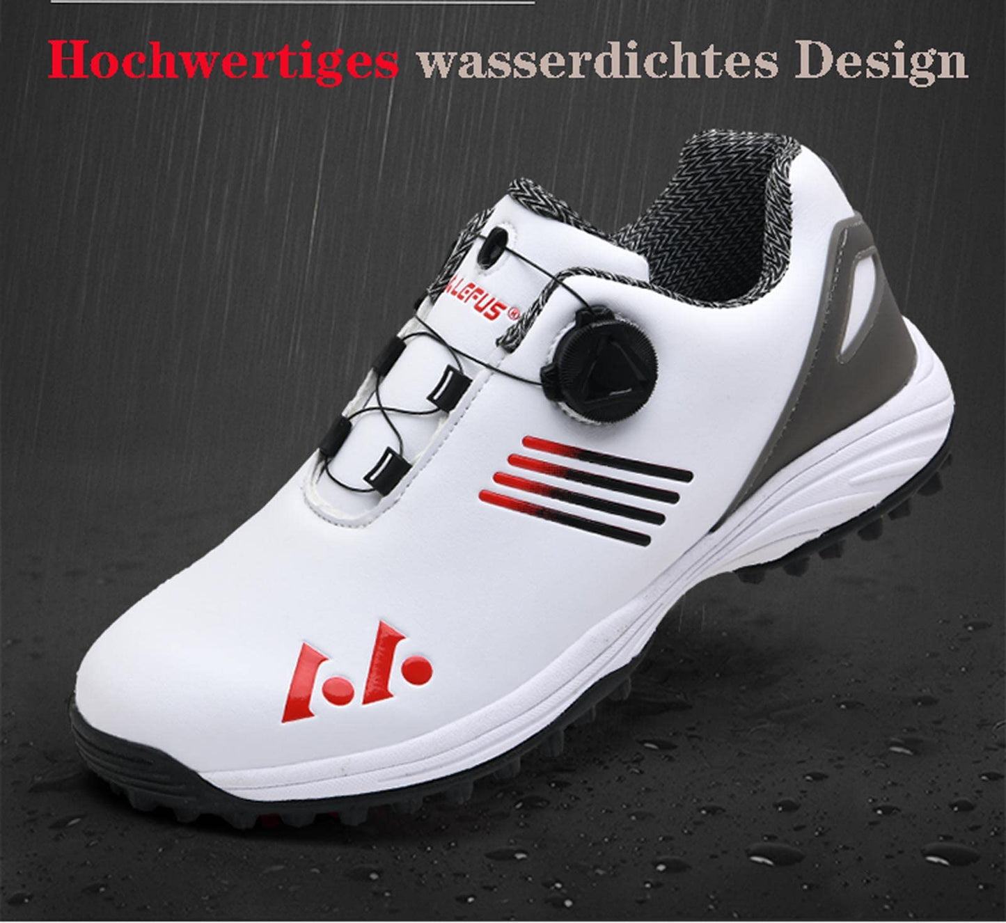 - Men's Waterproof Lightweight Rotary Button Golf Shoes -